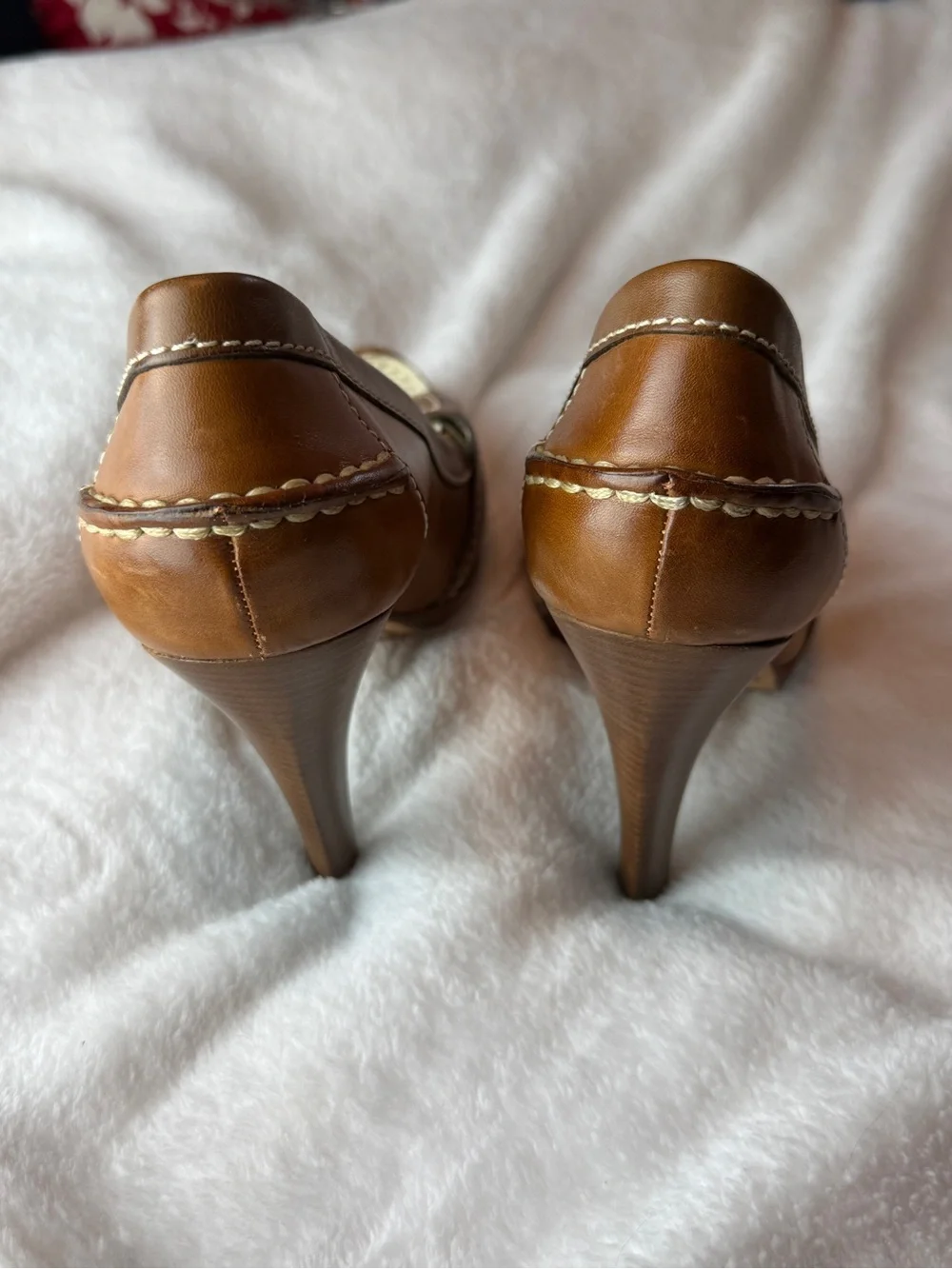 Cole Haan Nike Air Two-Tone Leather Loafer Pumps
